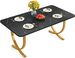 Modern Dining Table Kitchen Table With Marble Table Top_maomaolike.com