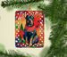 Doberman Pinscher Christmas Porcelain Ornament Christmas Tree Hanging Decorations For Home Christmas Holiday, Rectangle, Gift, Multicolor_maomaolike.com