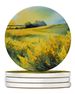 Nebraska Goldenrod In Watercolor Large Sandstone Coasters Pack Of 4 Absorbent Round Coasters Decor Gifts For Men Or Women, 4 In, Multicolor_maomaolike.com