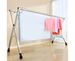 SOGA 2.0m Portable Standing Clothes Drying Rack Foldable Space-Saving Laundry Holder With Wheels_maomaolike.com