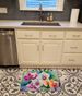 Orchids In Watercolor Memory Foam Kitchen Mat Machine Washable Anti-Fatigue Mat Cushion Comfort Bath Mat Or Kitchen Rug_maomaolike.com