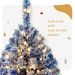 6FT Pre-Lit Hinged Artificial Fir Chritmas Tree, Snow Flocked Artificial Holiday Christmas Tree W/750 Branch Tips_maomaolike.com