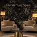 Luxury Dark Botanical Wallpaper – Peel & Stick Black & Gold Wall Decor, Removable, Waterproof_maomaolike.com