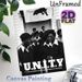 Unity & Black Panther Themed Painting Poster, Vintage Monochrome Group Portrait Poster, Meaningful Cultural Decor Piece For Home, Office Wall Display_maomaolike.com