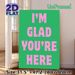 Positive Quote Painting Poster, Vibrant Green & Pink Retro Typography Poster, Warm Uplifting Message, Ideal For Living Room, Bedroom And Office_maomaolike.com