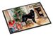 Flat-Coated Retriever Cozy Christmas Doormat Front Door Mat Indoor Outdoor Rugs For Entryway, Non Slip Washable Low Pile, 24H X 36W_maomaolike.com
