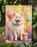 Samoyed Happy Birthday Garden Flag Mailbox Flag Decorative Yard Flag Banner Outside Patio Artwork Yard Flower Beds, Garden Size, Multicolor_maomaolike.com