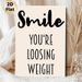 Weight Loss Motivational Painting Poster, Minimalist Black & White Typography Poster, Uplifting Quote To Encourage Progress, Ideal For Gym, Home Wall_maomaolike.com