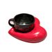 Korean-style Coffee Cup With Heart-shaped Coaster, Creative And Novelty, Featuring A Patterned Ceramic Cup And Saucer Set In A Gift Box_maomaolike.com