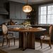 (old Sku: S05790297) Round Dining Table, Farmhouse Kitchen Table For 4 People_maomaolike.com