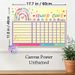 Tie-dye Rainbow Reward Chart Painting Poster, Vibrant Playful Graphic Poster, Practical Tool To Track Progress And Goals, Suitable For Home And Study_maomaolike.com