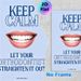 Orthodontist Motivational Painting Poster, Minimalist Typographic & Bright Smiling Teeth Poster, Lighthearted Dental Care Reminder Ideal For Dental_maomaolike.com