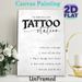 Temporary Tattoo Station Painting Poster, Minimalist Black-and-White Typographic Poster, Clear Step-by-step Temporary Tattoo Application Guide, Ideal_maomaolike.com
