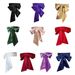 Women Dress Top Bowknot Waistband Bow Corset Satin Silk Wide Belt Fabric Ribbon Cummerbunds Lace Up Waist Strap_maomaolike.com