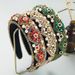 Pdmcms Women's New European and American Style Headband with Heavy Craftsmanship Diamond Inlaid Pearl Velvet Retro Sponge Headband_maomaolike.com