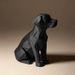 Loyal And Cute Labrador Pure Black Figurine Highly Artistic Solemn Adorable_maomaolike.com