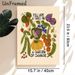 Inspirational Garden-themed Painting Poster, Whimsical Hand-drawn Veggies & Fruits Poster, Warm Motivational Quote Decor Ideal For Kitchen, Dining_maomaolike.com