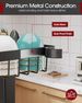 Sakugi Over The Sink Dish Drying Rack - Adjustable 2 Tier Large Capacity Stainless Steel Drainer With Cutlery & Utensil Holders, Kitchen Storage_maomaolike.com