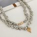 Retro Simple Heart Shaped Pendant Necklace 2025 Multi Layer Sweet Creative Irregular String Style Girl Fashion Birthday_maomaolike.com