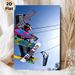 Snowboard Themed Painting Poster, Vibrant Colorful Snowboards & Ski Lift Scene Poster, Trendy Winter Sports Decor Idea For Living Room, Sports Club_maomaolike.com