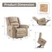 Futon Sofa Bed, Velvet Futon Couch For Living Room, Recliner Sleeper Sofa Bed With 2 Cup Holders, Removable Armrests, Metal Legs, Light Brown_maomaolike.com