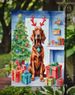 Irish Setter Christmas Reindeer Garden Flag Mailbox Flag Decorative Yard Flag Banner Outside Patio Artwork Yard Flower Beds, Garden Size, Multicolor_maomaolike.com