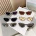 Unisex Fashion Round Diamond Studded Sunglasses Sun Protection Sunglasses Outdoor Rhinestone Glasses_maomaolike.com