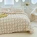 Quilted Comforter Set 3 Pieces Padded Warm Bedding Embossed Design_maomaolike.com