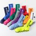 Sports football socks mid tube non slip towel bottom training socks round silicone non slip socks_maomaolike.com
