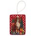 Cavalier Spaniel Holiday Christmas Porcelain Ornament Christmas Tree Hanging Decorations For Home Christmas Holiday, Rectangle, Gift, Multicolor_maomaolike.com