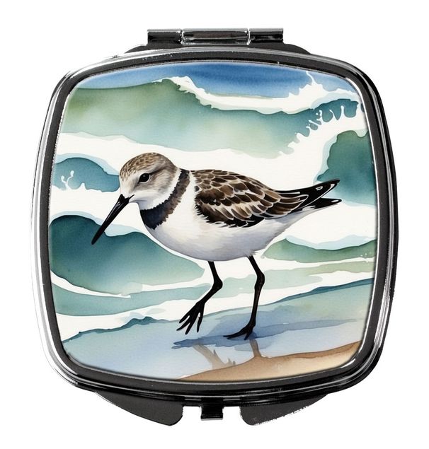 Sanderling Racing The Tide Compact Mirror Decorative Travel Makeup Mirror For Women Girls Gifts Pocket Makeup Mirror Folding Handheld_maomaolike.com