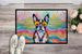 Boston Terrier Hippie Dawg Doormat Front Door Mat Indoor Outdoor Rugs For Entryway, Non Slip Washable Low Pile, 24H X 36W_maomaolike.com