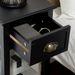 HOMCOM 29" 2-Tier Side Table With Drawer Shelf, End Table For Living Room, Black_maomaolike.com