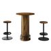 Bar Table With 2 Barstools, Pub Cocktail Table Bar Table With Chairs_maomaolike.com