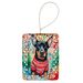 Doberman Pinscher Christmas Porcelain Ornament Christmas Tree Hanging Decorations For Home Christmas Holiday, Rectangle, Gift, Multicolor_maomaolike.com