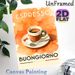Espresso Themed Painting Poster, Warm Watercolor-style Coffee Cup Scene Poster, Charming Morning-inspired Decor Ideal For Cafes And Kitchen Walls_maomaolike.com