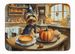 Silky Terrier Fall Kitchen Pumpkins Memory Foam Kitchen Mat Machine Washable Anti-Fatigue Mat Cushion Comfort Bath Mat Or Kitchen Rug_maomaolike.com