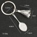 Unisex Table tennis keychain Badminton tennis key chain metal paint three-dimensional pendant gift_maomaolike.com
