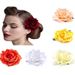 Unisex Rose corsage hair clip Bridal bridal fashion hair accessories multi-colored women_maomaolike.com