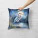 Blue Heron Under The Moonlight Throw Pillow Machine Washable, Indoor Outdoor Decorative Pillow For Couch, Bed Or Patio, 18Hx18W_maomaolike.com