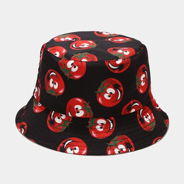 Hot Sale Wholesale bucket various vegetable pattern fisherman sun fedora hat pepper cucumber eggplant wholesale price панама_maomaolike.com