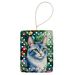 Ojos Azules Cat By The Christmas Tree Porcelain Ornament Christmas Tree Hanging Decorations For Home Christmas Holiday, Rectangle, Gift, Multicolor_maomaolike.com