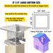 VEVOR Chimney Cap, 8" X 8" Flue Caps, 304 Stainless Steel Fireplace Chimney Cover, Adjustable Metal Spark Arrestor With Bolts Screws, Mesh Chimney Flue Cover For Outside Existing Clay Flue Tile_maomaolike.com