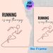 Running Themed Painting Poster, Minimalist Line Art & Typography Poster, Featuring "Running Is My Therapy" Quote, Ideal For Gym, Home Wall Decor_maomaolike.com