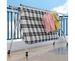 SOGA 2.4m Portable Standing Clothes Drying Rack Foldable Space-Saving Laundry Holder With Wheels_maomaolike.com
