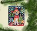 Beagle Christmas Porcelain Ornament Christmas Tree Hanging Decorations For Home Christmas Holiday, Rectangle, Gift, Multicolor_maomaolike.com
