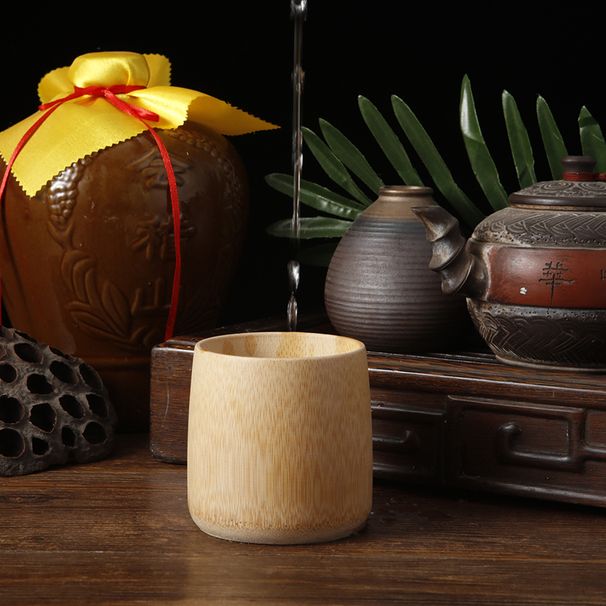 1PCS Japanese Sake Natural Bamboo Teacups Chinese Wooden Water Cup For Tea Wine Coffee Juice Drinking Mug Handmade_maomaolike.com