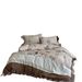 Nordic Boho French Vintage Style All-cotton Double-layer Four-piece Set, Pure Cotton Duvet Cover, Bed Sheet, Lace Trim,_maomaolike.com