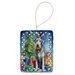Irish Wolfhound Christmas Reindeer Porcelain Ornament Christmas Tree Hanging Decorations For Home Christmas Holiday, Rectangle, Gift, Multicolor_maomaolike.com