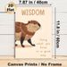 Wisdom Otter Painting Poster, Earth-toned Graphic Illustrated Poster, Inspirational Wisdom Quote Wall Art Suitable For Home, Office Spaces_maomaolike.com